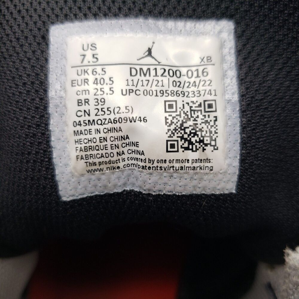 Nike Air Jordan 1 Mid Shoes Men Size 7.5 Elephant Print Black Gray DM1200-016 - Picture 9 of 9